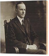 Calvin Coolidge 1918 Wood Print