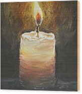 Candle Wood Print
