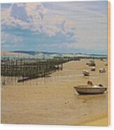 Cap Ferret Beach Wood Print