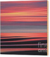 Cape Cod Sunset Abstract Wood Print