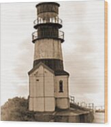 Cape Disappointment Lighthouse Wood Print