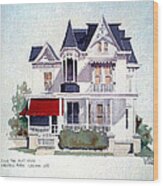 Cape May Victorian Wood Print