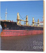 Cargo Ship Wood Print