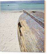 Caribbean Shipwreck Wood Print