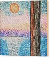 Carmel Highlands Sunset Wood Print