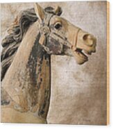 Carousel Pony Wood Print