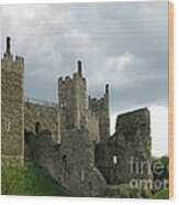 Castle Curtain Wall Wood Print