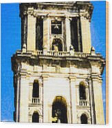 Cathedral Bell Tower - Mexico City Architecture Wood Print