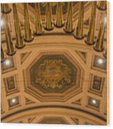 Cathedral Of The Sacred Heart Ceiling Wood Print