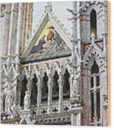 Cathedrals Of Tuscany Siena Italy Wood Print