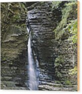 Central Cascade Waterfall Wood Print