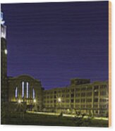 Central Terminal At Night Wood Print