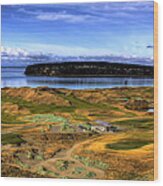 Chambers Bay Golf Course Wood Print