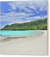 Champagne Beach, Espiritu Santo Island Wood Print