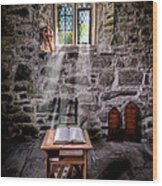 Chapel Light Wood Print