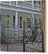 Charleston Fence Wood Print