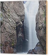 Chasm Fallsfall River In Rocky Mountain National Park Wood Print