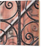 Chelsea Wrought Iron Abstract Wood Print