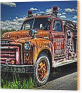 Cherokee Fire Truck Wood Print