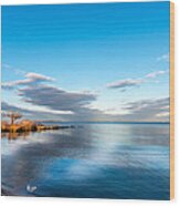 Chesapeake Bay Sky Wood Print