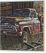 Chevy Truck Wood Print