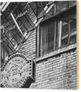 Chicago Fire Escape Wood Print