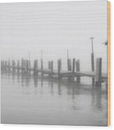 China Camp Jetty Wood Print