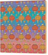 Chinese Lanterns Wood Print