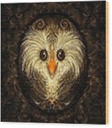 Chocolate Nested Easter Owl Wood Print