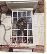 #christmas In #williamsburg #lovely Wood Print