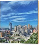 Cincinnati Skyline 2 Wood Print