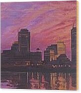 Cincinnati Skyline Wood Print