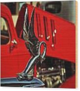 Classic Hood Ornament Wood Print