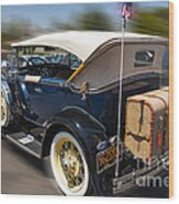 Classic Vintage Shiny 1931 Ford Model A Convertible Car Wood Print