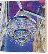 Cleveland Playhouse Square Outdoor Chandelier - 1 Wood Print