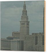Cleveland Ohio Skyscrapers Wood Print