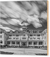 Cloud Painting At The Stanley Hotel Wood Print