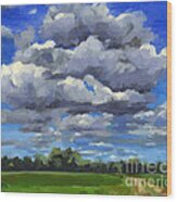 Clouds Got In My Way Sold Wood Print