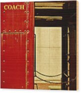Coach - Train Wood Print