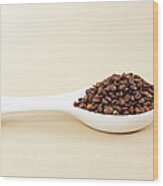 Coffee Beans Wood Print