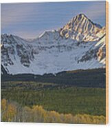 Colorado 14er Wilson Peak Wood Print
