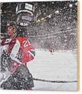 Colorado Avalanche V New Jersey Devils Wood Print