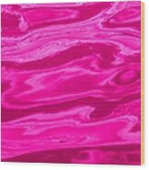 Colored Wave Maroon Panel Two Wood Print