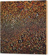 Colorful Bubbles On The Surface Of Filtering Coffee Wood Print