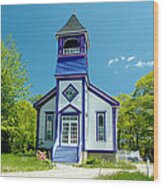 Colorful Church Wood Print