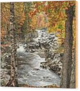 Colorful Creek Wood Print