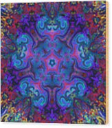 Colorful Mandala Art Wood Print