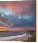 Colorful Swamis Sunset - Square Wood Print