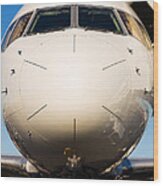 Commercial Airliner Wood Print