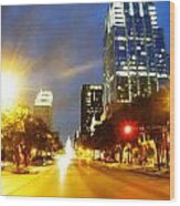 Congress Boulevard Austin Wood Print